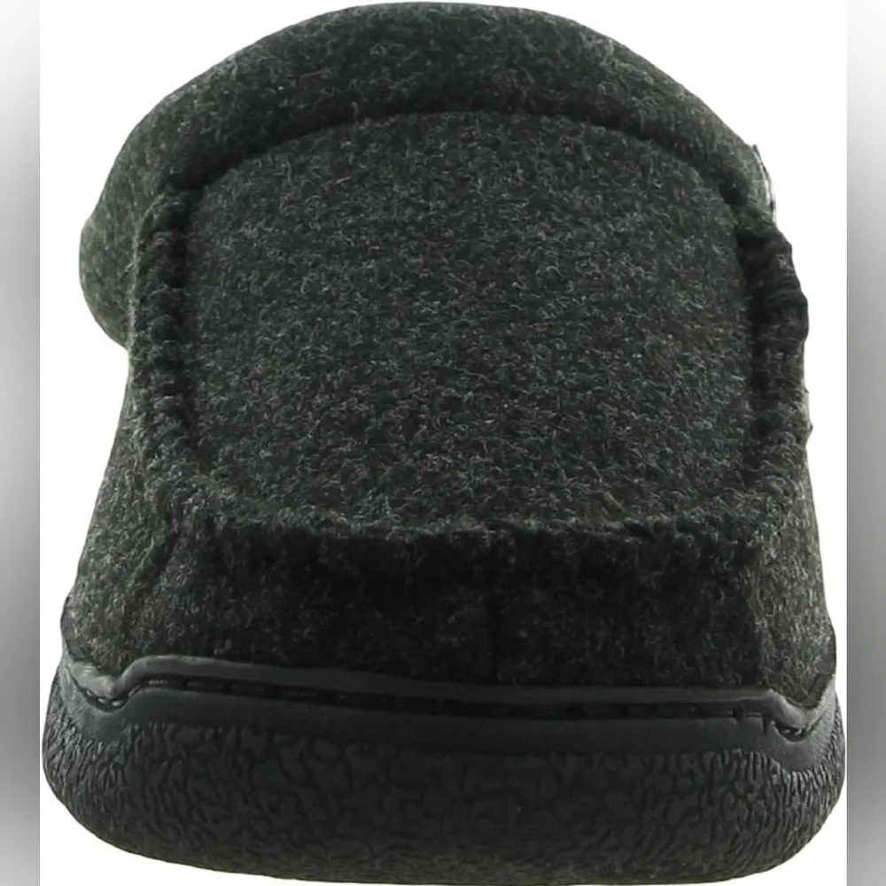 NEW!! Dearfoams Men's Clog Style Memory Foam Slippers Wool Blend - Picture 4 of 7
